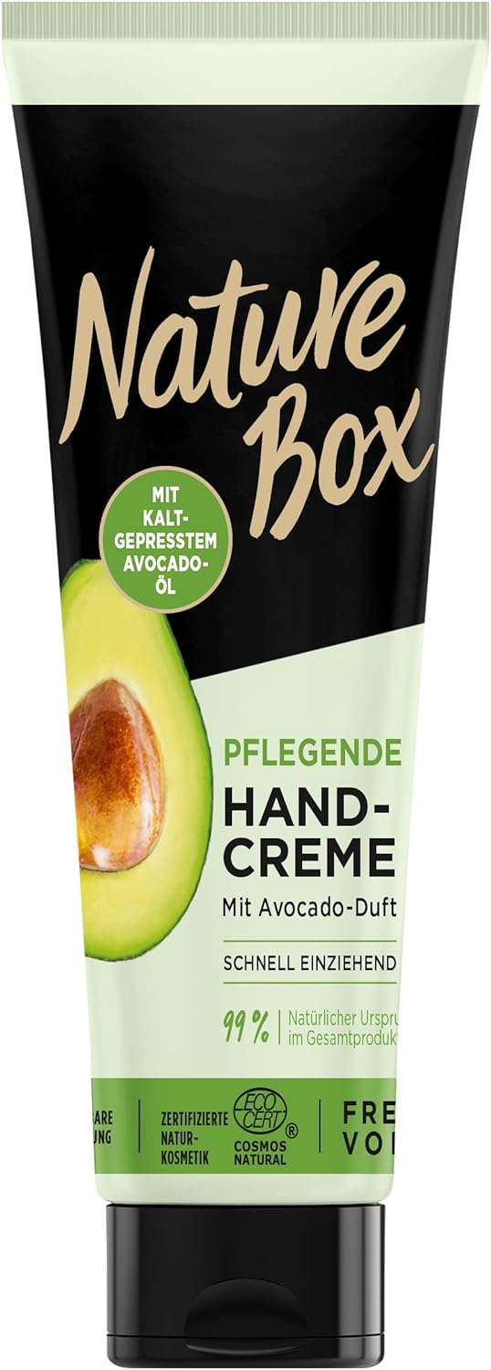 Nature Box Handcreme mit kaltgepresstem Avocado - Öl 3 x 75 ml