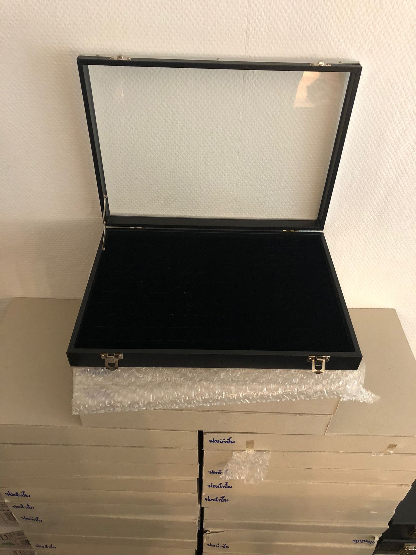 10 x Schmuck Schaukasten L.36 cm x B.25 cm x H5 cm