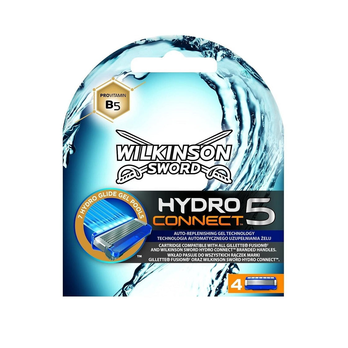 Wilkinson SWORD Hydro5 CONNECT / 3x4Ersatzklingen Original /OVP/12 Ersatzklingen