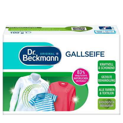 Dr. Beckmann Gallseife Gezielte Fleckentfernung 4x100g Stück Polster Sofa Flecke