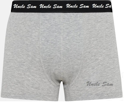 UNCLE SAM Boxer Shorts Herren cotton stretch 4 er Pack Grau Gr. M L XL XXL