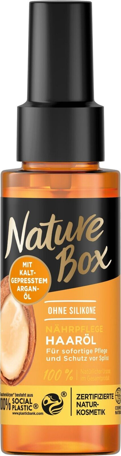 Nature Box Nährpflege Haaröl mit Arganöl Schutz vor Spliss Haarpflege 70ml