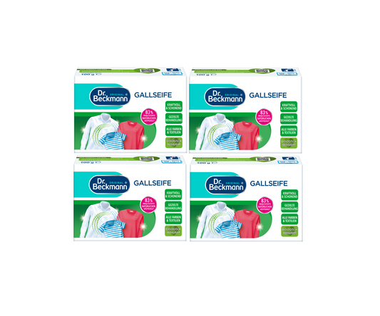 Dr. Beckmann Gallseife Gezielte Fleckentfernung 4x100g Stück Polster Sofa Flecke
