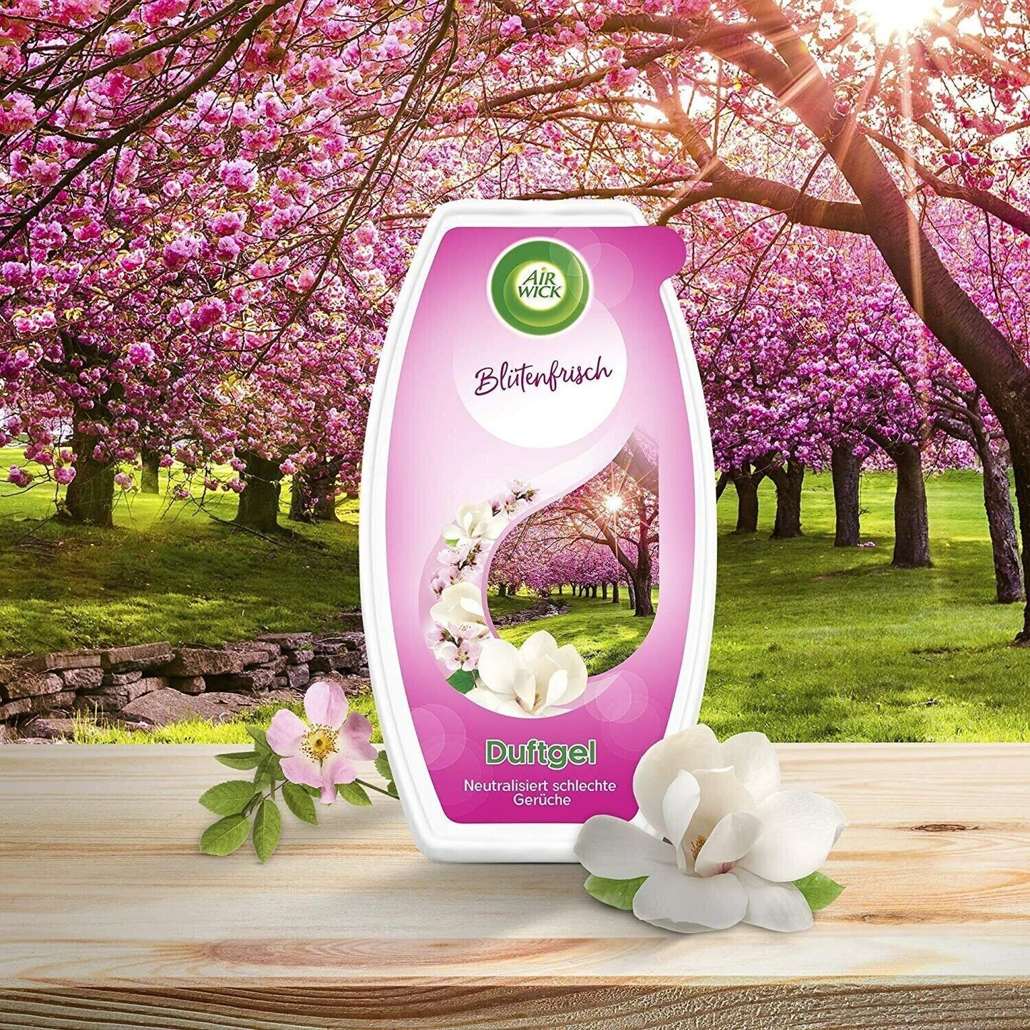 Air Wick Duftgel Blütenfrische feine Duftkomposition 150g 6er Pack